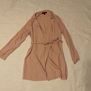 Forever 21 Pastel Pink Long Cardigan